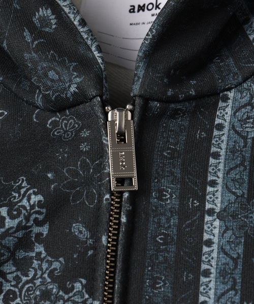 amok（アモク）の「PERSIAN PRINTED ZIPUP HOODIE（パーカー・メンズ・ブラック/マルチ・S/M/L）」の16枚目の写真