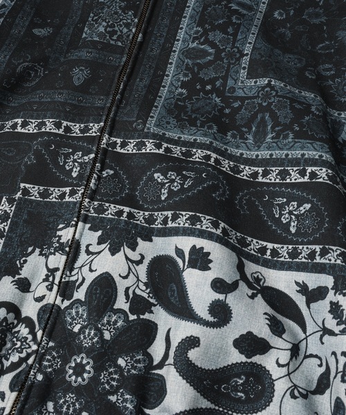 amok（アモク）の「PERSIAN PRINTED ZIPUP HOODIE（パーカー・メンズ・ブラック/マルチ・S/M/L）」の18枚目の写真