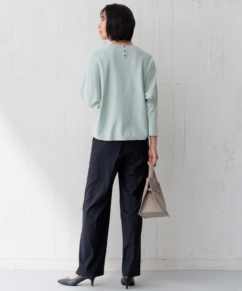 23区 S（ニジュウサンクチイサイサイズ）の「【洗える】コンフォートストレッチ ドルマン ニット（ニット/セーター・レディース・ベージュ系/オレンジ系/ブルー系/スモーキーグリーン系/ネイビー系・32）」の13枚目の写真