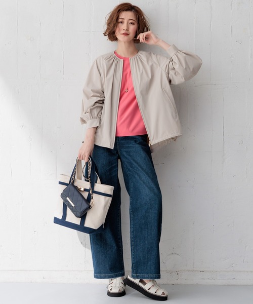 23区 S（ニジュウサンクチイサイサイズ）の「【洗える】コンフォートストレッチ ドルマン ニット（ニット/セーター・レディース・ベージュ系/オレンジ系/ブルー系/スモーキーグリーン系/ネイビー系・32）」の17枚目の写真