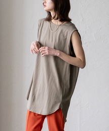 ノースリーブチュニックTシャツ