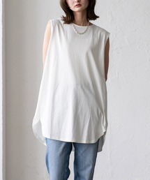 ノースリーブチュニックTシャツ