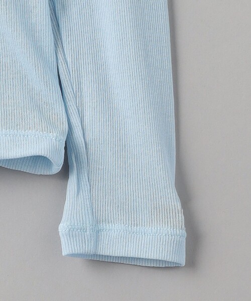 08sircus（ゼロエイトサーカス）の「＜08sircus＞シアー ロングスリーブ トップス（Tシャツ/カットソー・レディース・ライトブルー・1）」の4枚目の写真