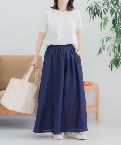 FORK&SPOON(フォークアンドスプーン)の「FORK&SPOON ヘビーウェイト天竺ショートスリーブTシャツ(Tシャツ/カットソー・レディース・グレー系その他/オフホワイト/チャコールグレー/ライトブルー・1)」の9枚目の写真