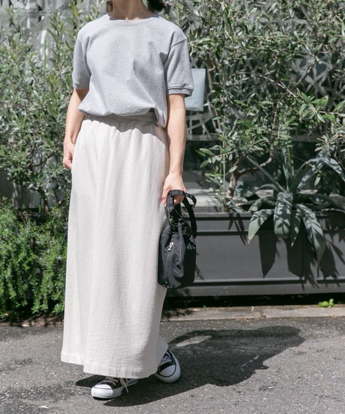 FORK&SPOON(フォークアンドスプーン)の「FORK&SPOON ヘビーウェイト天竺ショートスリーブTシャツ(Tシャツ/カットソー・レディース・グレー系その他/オフホワイト/チャコールグレー/ライトブルー・1)」の14枚目の写真