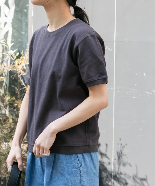FORK&SPOON(フォークアンドスプーン)の「FORK&SPOON ヘビーウェイト天竺ショートスリーブTシャツ(Tシャツ/カットソー・レディース・グレー系その他/オフホワイト/チャコールグレー/ライトブルー・1)」の15枚目の写真