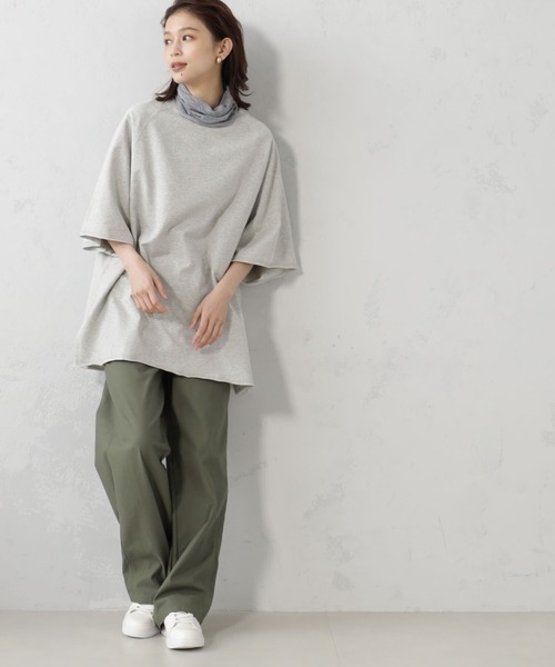 FOUND GOOD（ファウンドグッド）の「シルクウールネックカバー（ネックウォーマー/スヌード・レディース・グレー系5/ネイビー/パープル系2/ブラック・FREE）」の2枚目の写真