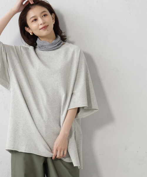 FOUND GOOD（ファウンドグッド）の「シルクウールネックカバー（ネックウォーマー/スヌード・レディース・グレー系5/ネイビー/パープル系2/ブラック・FREE）」の8枚目の写真