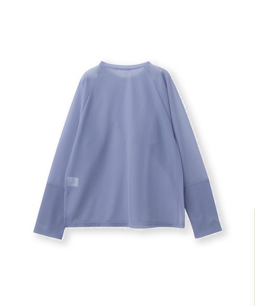 ketty cherie(ケティシェリー)の「シアーラグランロンTシャツ ≪手洗い可能≫(Tシャツ/カットソー・レディース・パープル/ブラック/ホワイト・M)」の7枚目の写真