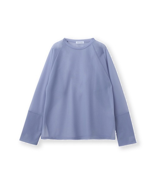 ketty cherie(ケティシェリー)の「シアーラグランロンTシャツ ≪手洗い可能≫(Tシャツ/カットソー・レディース・パープル/ブラック/ホワイト・M)」の11枚目の写真