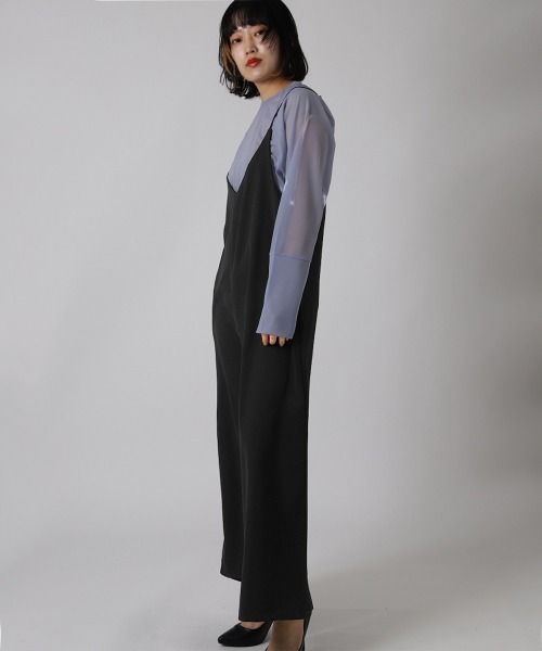 ketty cherie(ケティシェリー)の「シアーラグランロンTシャツ ≪手洗い可能≫(Tシャツ/カットソー・レディース・パープル/ブラック/ホワイト・M)」の10枚目の写真