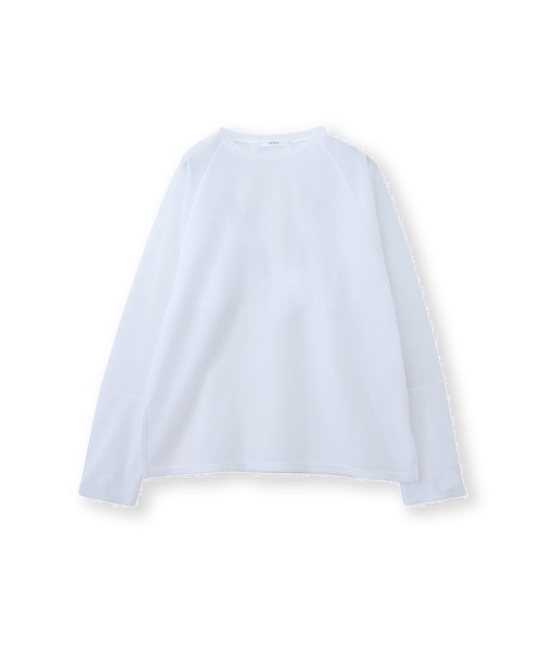 ketty cherie(ケティシェリー)の「シアーラグランロンTシャツ ≪手洗い可能≫(Tシャツ/カットソー・レディース・パープル/ブラック/ホワイト・M)」の16枚目の写真