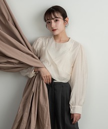 bustier docking like sheer blouse / ビスチェドッキングライクシアーブラウス