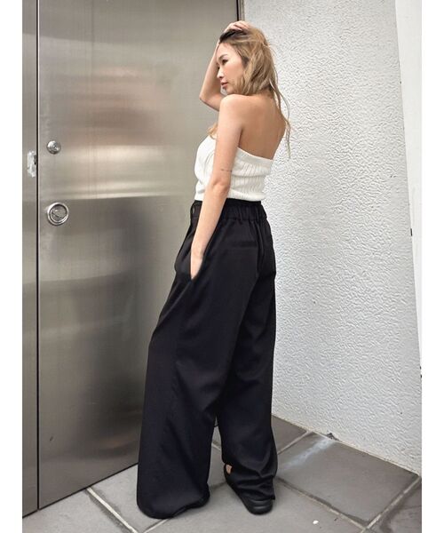 GYDA（ジェイダ）の「ダブルウエストツイルパンツ（その他パンツ・レディース・グレー/ブラック・FREE）」の11枚目の写真