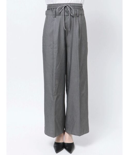 GYDA（ジェイダ）の「ダブルウエストツイルパンツ（その他パンツ・レディース・グレー/ブラック・FREE）」の17枚目の写真