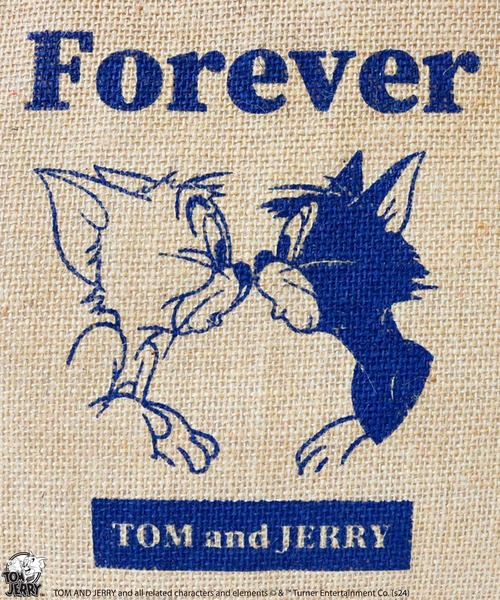 Tom&Jerry(トムアンドジェリー)の「【公式】TOM and JERRY ジュートバッグ(トートバッグ・レディース・ブルー/レッド・FREE)」の7枚目の写真