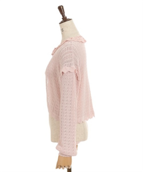 axes femme（アクシーズファム）の「レースフリルショートボレロ
