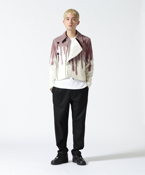 GARDEN TOKYO（ガーデントウキョウ）の「Nobuyuki Matsui/ノブユキマツイ/Dripping Zip Up Blouson（ブルゾン・メンズ・ホワイト・2）」の9枚目の写真
