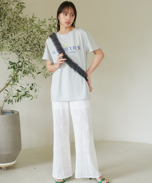 VIS（ビス）の「グラデーションフリルスマホショルダー（スマホグッズ・レディース・ライトグレー/ブラック/キナリ・FREE）」の18枚目の写真