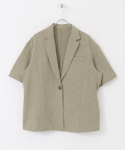 KBF（ケイビーエフ）の「『UR TECH DRYLUXE』バックスリットジャケット（その他アウター・レディース・ベージュ系その他/グレー・ONE）」の15枚目の写真