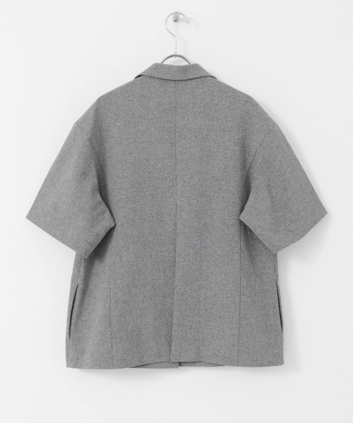 KBF（ケイビーエフ）の「『UR TECH DRYLUXE』バックスリットジャケット（その他アウター・レディース・ベージュ系その他/グレー・ONE）」の4枚目の写真