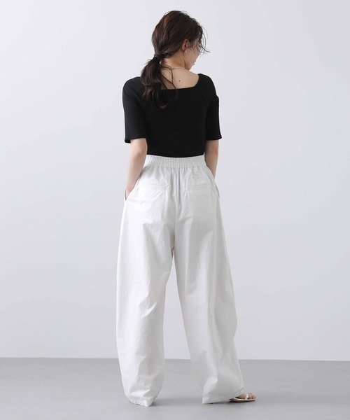 Gready Brilliant(グレディブリリアン)の「Cタックカーブパンツ(その他パンツ・レディース・オフホワイト/ベージュ・38)」の5枚目の写真