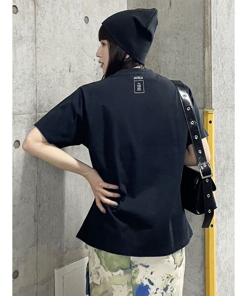 MURUA(ムルーア)の「オーガビッツフォトTシャツ(Tシャツ/カットソー・レディース・ホワイト/ブラック・FREE)」の10枚目の写真