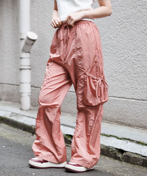 3.3 Field Trip （3.3フィールドトリップ）の「3.3 Field Trip／ナイロンカーゴパンツ（カーゴパンツ・レディース・カーキ/ピンク/ブラック・FREE）」の5枚目の写真