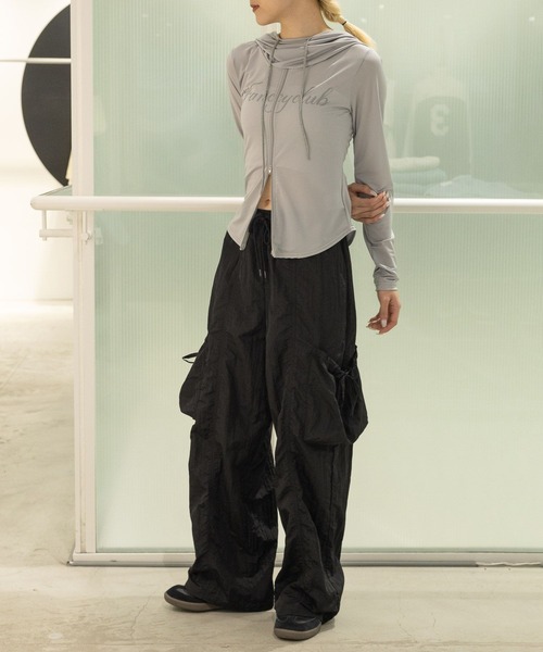 3.3 Field Trip （3.3フィールドトリップ）の「3.3 Field Trip／ナイロンカーゴパンツ（カーゴパンツ・レディース・カーキ/ピンク/ブラック・FREE）」の10枚目の写真