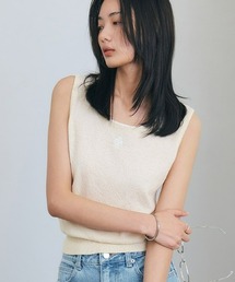 BUCKLE SYMBOL LOGO SLEEVELESS TOP