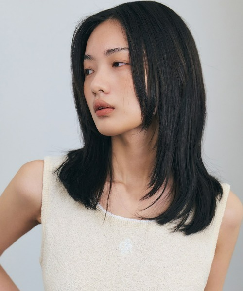 CITYBREEZE(シティブリーズ)の「BUCKLE SYMBOL LOGO SLEEVELESS TOP(Tシャツ/カットソー・レディース・ブラック/クリーム/ネイビー/ピンク/ホワイト・FREE)」の12枚目の写真