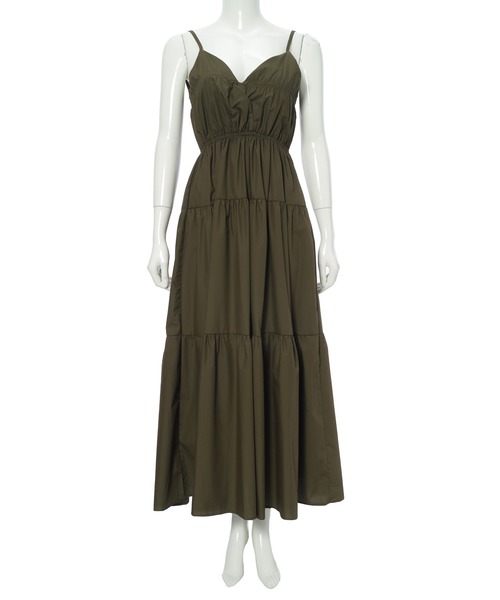 Edit Sheen（エディットシーン）の「ギャザーフリルキャミソールワンピース（ワンピース・レディース・カーキ/ブラック/ホワイト・S/M）」の20枚目の写真