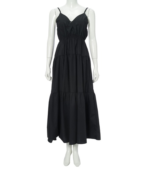 Edit Sheen（エディットシーン）の「ギャザーフリルキャミソールワンピース（ワンピース・レディース・カーキ/ブラック/ホワイト・S/M）」の22枚目の写真