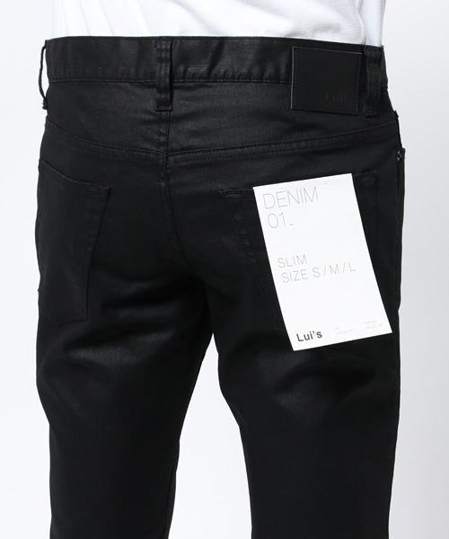 Lui's（ルイス）の「Lui's(ルイス) スリムスキニーデニムパンツ（デニムパンツ・メンズ・ブラック/ダークブルー・MEDIUM/LARGE/SMALL）」の7枚目の写真
