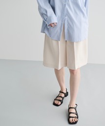 MERLOT | 2タックセンタープリーツハーフスラックス(スラックス)