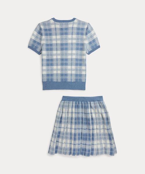 POLO RALPH LAUREN - ポロ　ラルフローレン　ギンガムチェックコットンカーディガン　160 XL ポロ ラルフローレン ギンガムチェックコットンカーディガン 160
