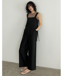 [2024 SUMMER COLLECTION][低身長/高身長サイズ有]ドライタッチサイドリボンオールインワン