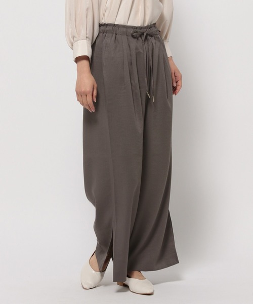 Elura（エルーラ）の「サラサラサマーリネンライクワイドパンツ/113183（その他パンツ・レディース・ベージュ/ブラウン/チャコールグレー・MEDIUM/LARGE/SMALL）」の7枚目の写真