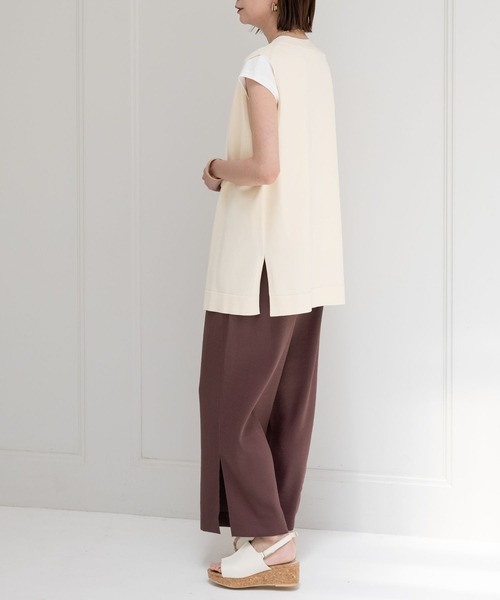Elura（エルーラ）の「サラサラサマーリネンライクワイドパンツ/113183（その他パンツ・レディース・ベージュ/ブラウン/チャコールグレー・MEDIUM/LARGE/SMALL）」の12枚目の写真