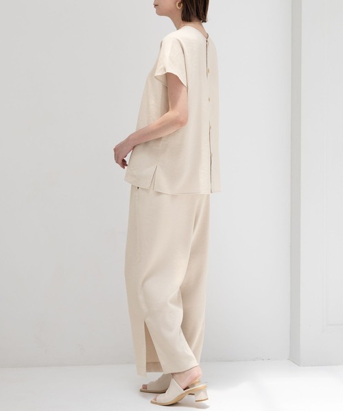 Elura（エルーラ）の「サラサラサマーリネンライクワイドパンツ/113183（その他パンツ・レディース・ベージュ/ブラウン/チャコールグレー・MEDIUM/LARGE/SMALL）」の16枚目の写真