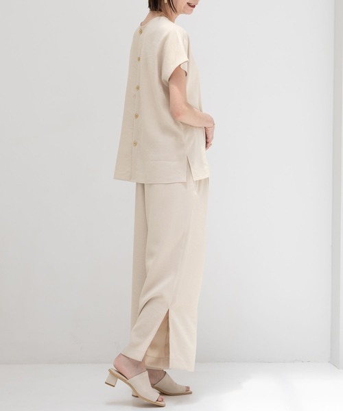 Elura（エルーラ）の「サラサラサマーリネンライクワイドパンツ/113183（その他パンツ・レディース・ベージュ/ブラウン/チャコールグレー・MEDIUM/LARGE/SMALL）」の18枚目の写真