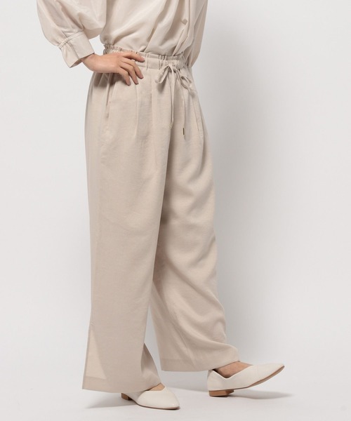 Elura（エルーラ）の「サラサラサマーリネンライクワイドパンツ/113183（その他パンツ・レディース・ベージュ/ブラウン/チャコールグレー・MEDIUM/LARGE/SMALL）」の19枚目の写真