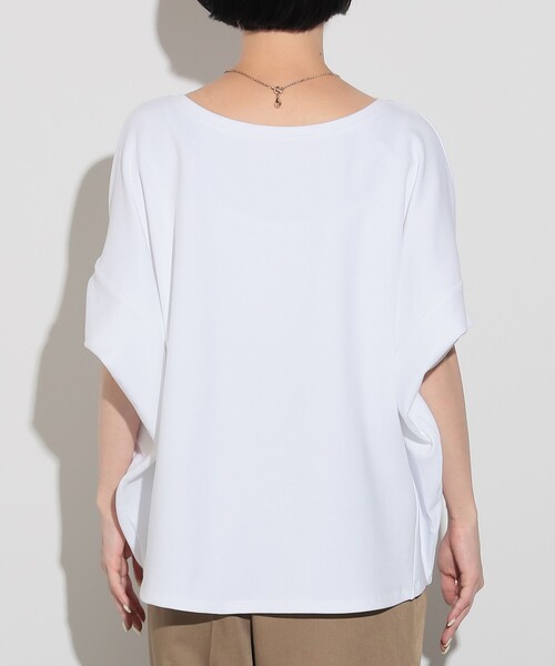 BEAMS HEART（ビームスハート）の「BEAMS HEART / ドレープ オーバー プルオーバー（Tシャツ/カットソー・レディース・ブラック/イエロー/オフホワイト・FREE）」の14枚目の写真