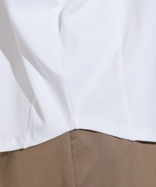 BEAMS HEART（ビームスハート）の「BEAMS HEART / ドレープ オーバー プルオーバー（Tシャツ/カットソー・レディース・ブラック/イエロー/オフホワイト・FREE）」の17枚目の写真