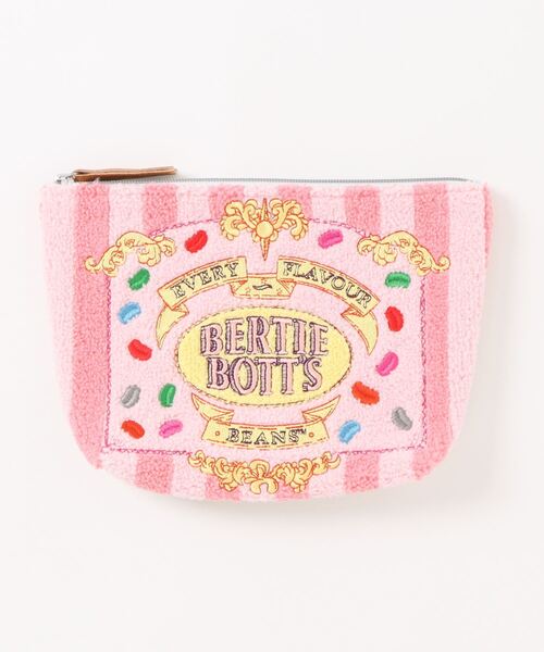 CHACOTT 刺繍ポーチ ピンク ストラップセット カラビナミニ刺繍ポーチ(マロンクリーム)｜サンリオピューロランド