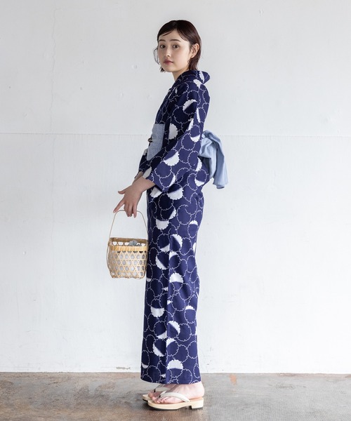 二橋染工場】捺染こだわり浴衣2点セット（浴衣）｜ゆかた館グレース