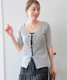 LAKOLE | 2WAYラメリボンカーディガン / 129025(カーディガン/ボレロ)