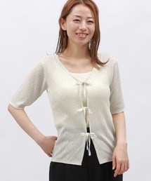 LAKOLE | 2WAYラメリボンカーディガン / 129025(カーディガン/ボレロ)