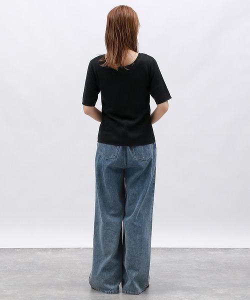 LAKOLE（ラコレ）の「2WAYラメリボンカーディガン / 129025（カーディガン/ボレロ・レディース・シルバー/アイボリー/ブラック/グリーン・SMALL/MEDIUM）」の11枚目の写真