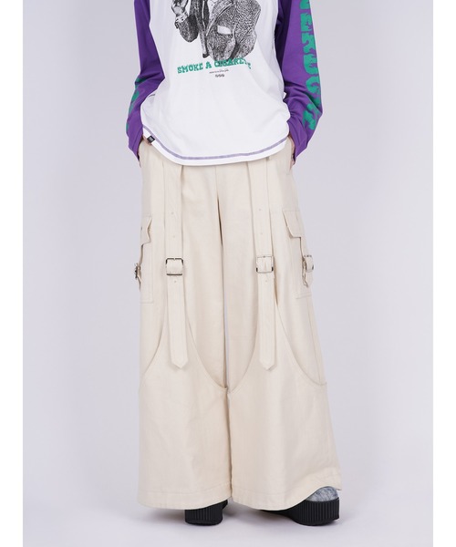 PAMEO POSE（パメオポーズ）の「Drill Belted Baggy Trousers（その他